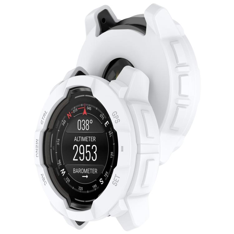 TPU HALF COVER Fedél a Garmin Instinct 3 45mm fehér akciós termékkép 1