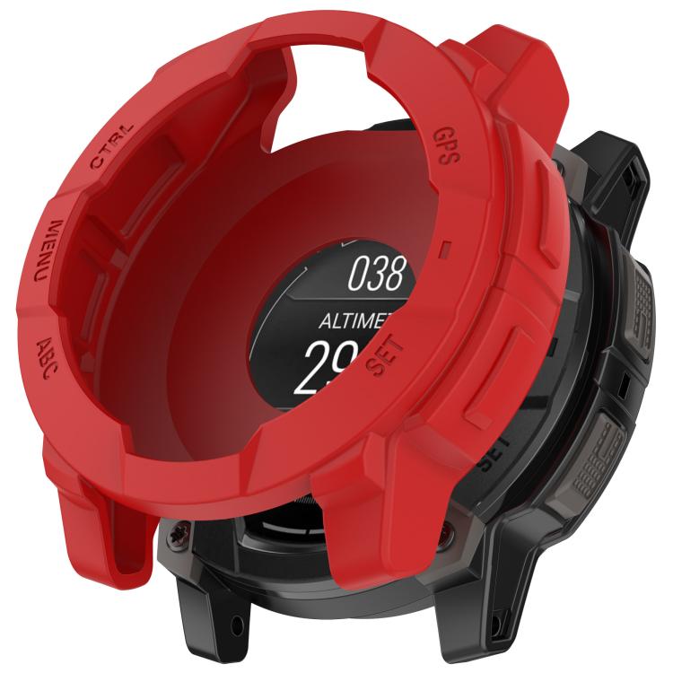 TPU HALF COVER tok Garmin Instinct 3 AMOLED 50mm piros órához akciós termékkép 1
