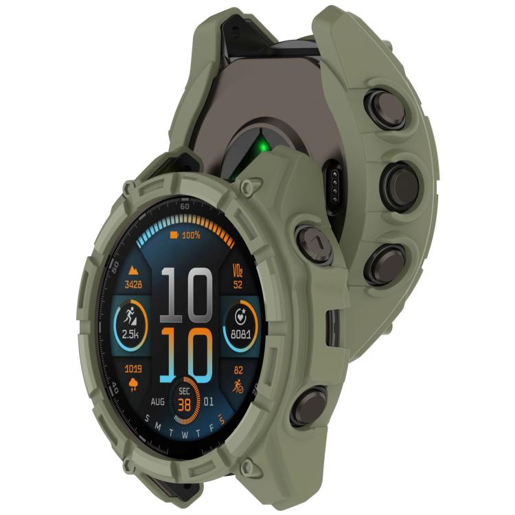 TPU TELJES BURKOLAT A Garmin Tactix 8 Solar burkolata 51mm zöld termék 2. képe