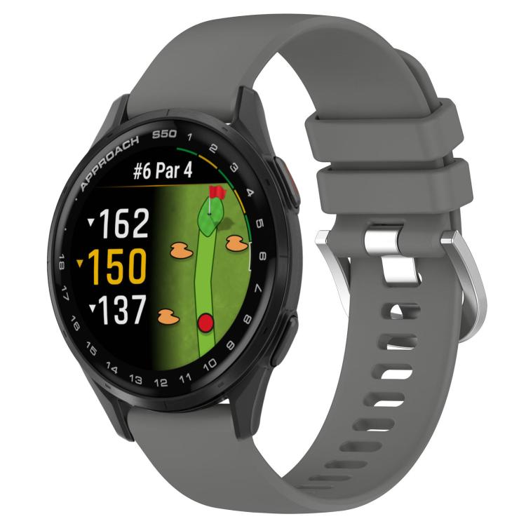 SILICONE Cserélhető heveder Garmin Approach S50 sötétszürke akciós termékkép 1