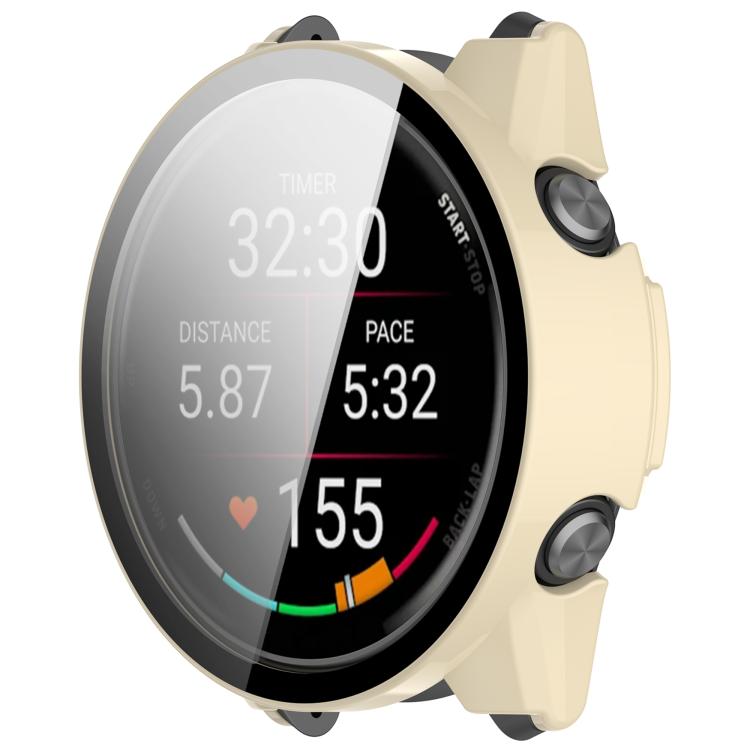 PC FULL COVER Műanyag tok üveggel Garmin Forerunner 970 IVORY WHITE készülékhez termék 2. képe