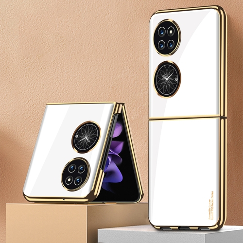 GKK GLASS Védőburkolat Huawei P50 Pocket WHITE GOLD akciós termékkép 1