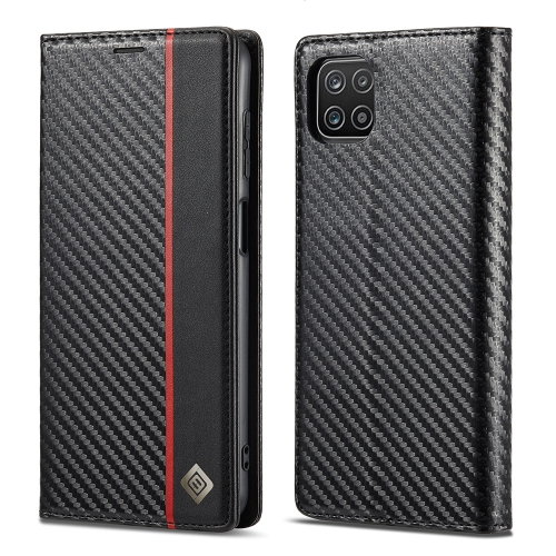 IMEEKE CARBON Wallet tok Samsung Galaxy A22 5G fekete akciós termékkép 1