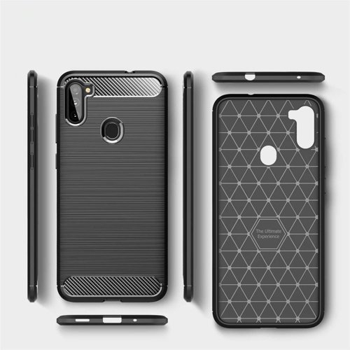 FLEXI TPU burkolat Samsung Galaxy A11 / M11 fekete termék 2. képe