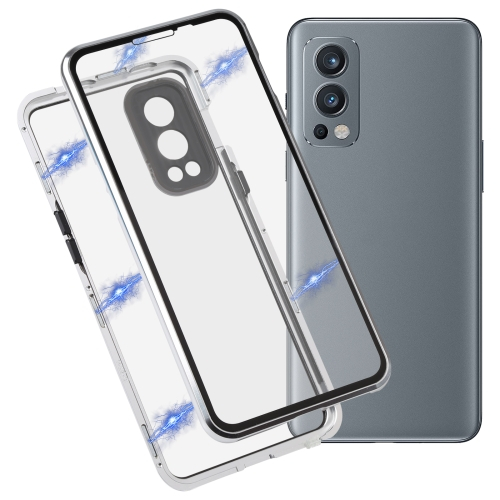 Mágneses borító 360 OnePlus Nord 2 5G ezüsthöz akciós termékkép 1