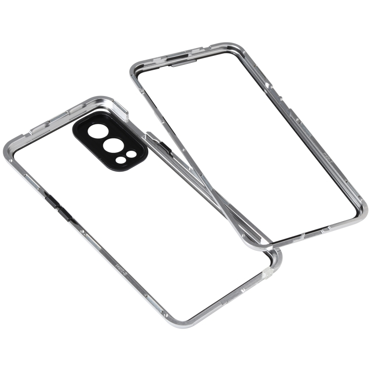 Mágneses borító 360 OnePlus Nord 2 5G ezüsthöz termék 2. képe