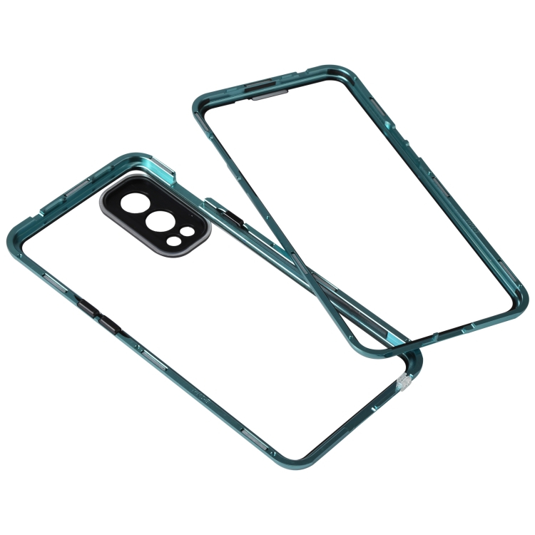Mágneses burkolat 360 OnePlus Nord 2 5G zöld számára termék 2. képe