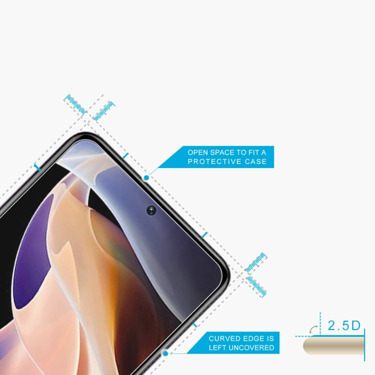 Edzett védőüveg Xiaomi Redmi Note 11 Pro+ 5G termék 2. képe