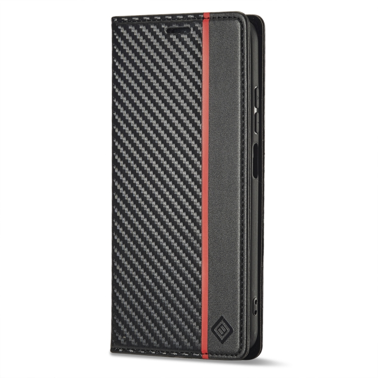 IMEEKE CARBON pénztárcahuzat Xiaomi Redmi Note 11 / Note 11S fekete termék 2. képe