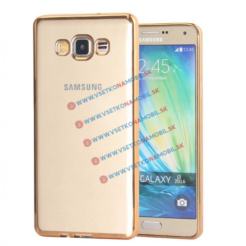 Szilikon borítás Samsung Galaxy J3 2016 METALLIC arany