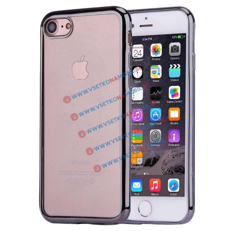 Védőburkolat Apple iPhone 7 / iPhone 8 METALLIC fekete akciós termékkép 1