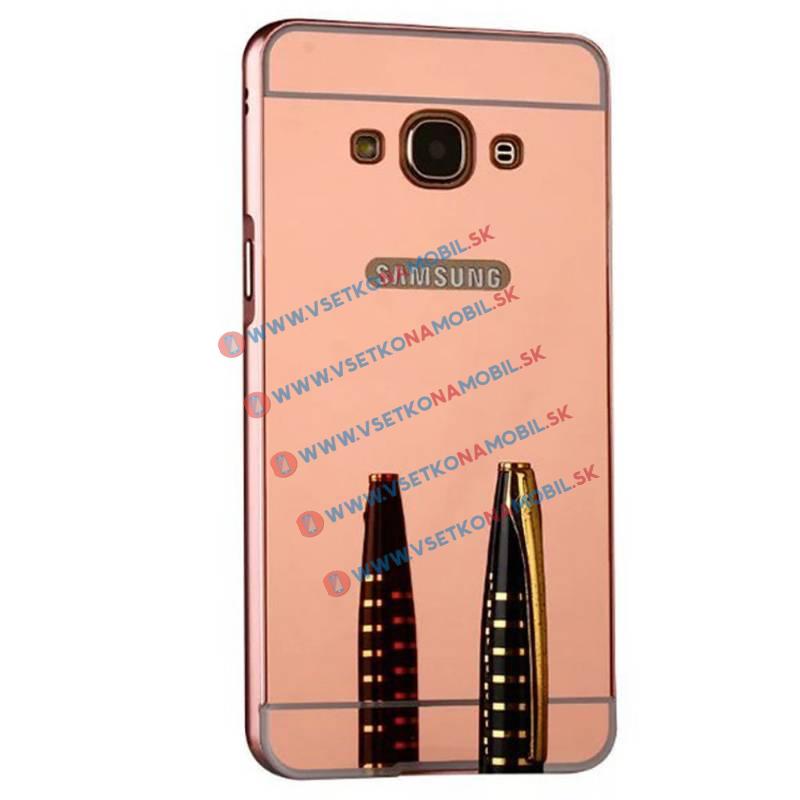 Tükörvédő burkolat Samsung Galaxy J3 2016 rózsaszín (metál) akciós termékkép 1