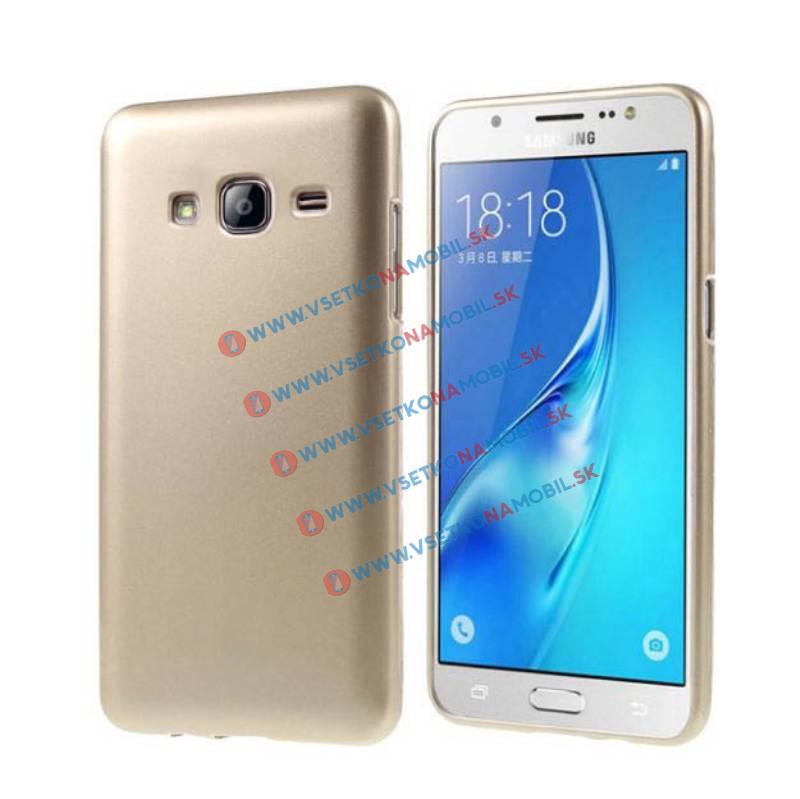 Szilikon védőburkolat Samsung Galaxy J3 2016 arany akciós termékkép 1