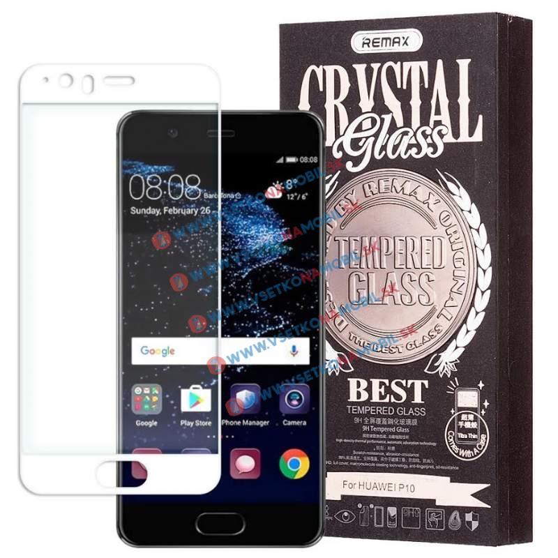 REMAX Priehľadný obal + 3D ochranné sklo Huawei P10 biele akciós termékkép 1
