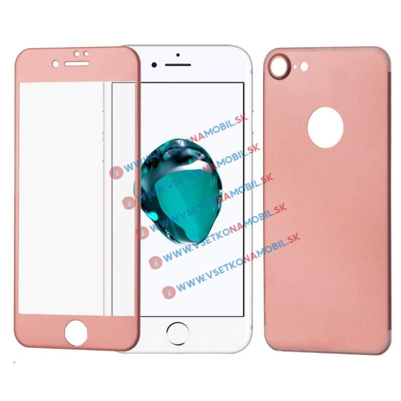 3D ALU Temperované sklo (PREDNÉ + ZADNÉ) Apple iPhone 7 ružové akciós termékkép 1