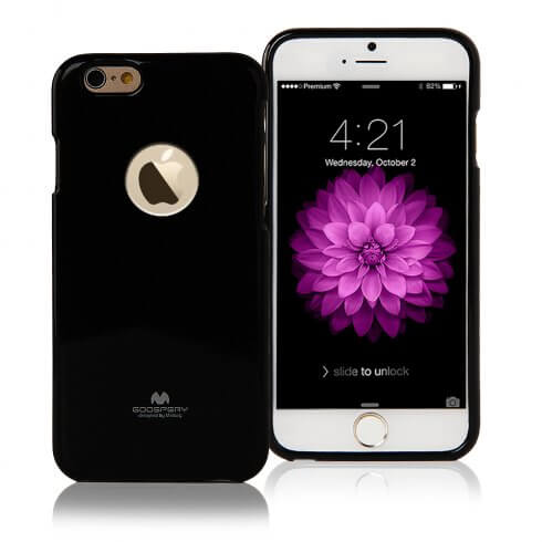 MERCURY JELLY gumi obal Apple iPhone 6 / 6S čierny akciós termékkép 1