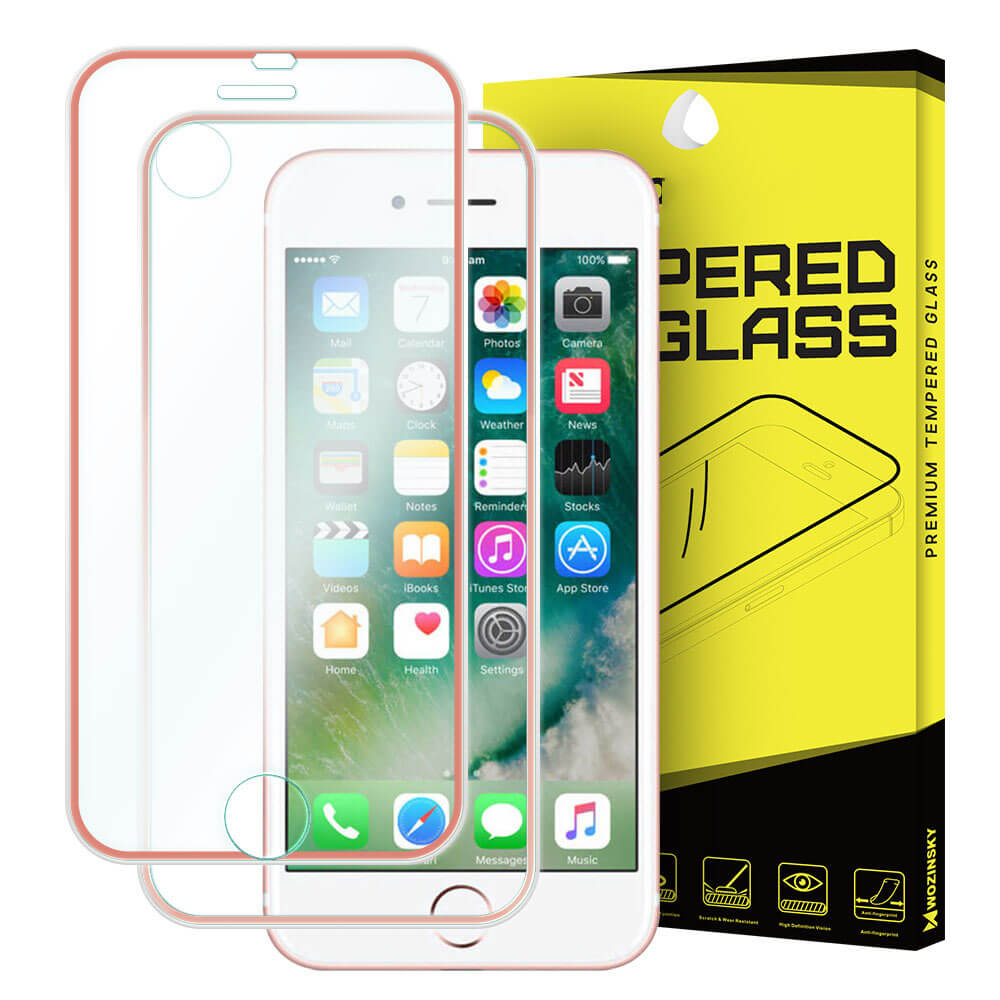 3D METALLIC tvrdené sklo predné+zadné Apple iPhone 7 / iPhone 8 ružové akciós termékkép 1
