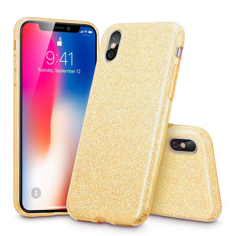 SHINING Védőtok Apple iPhone XS Max arany akciós termékkép 1