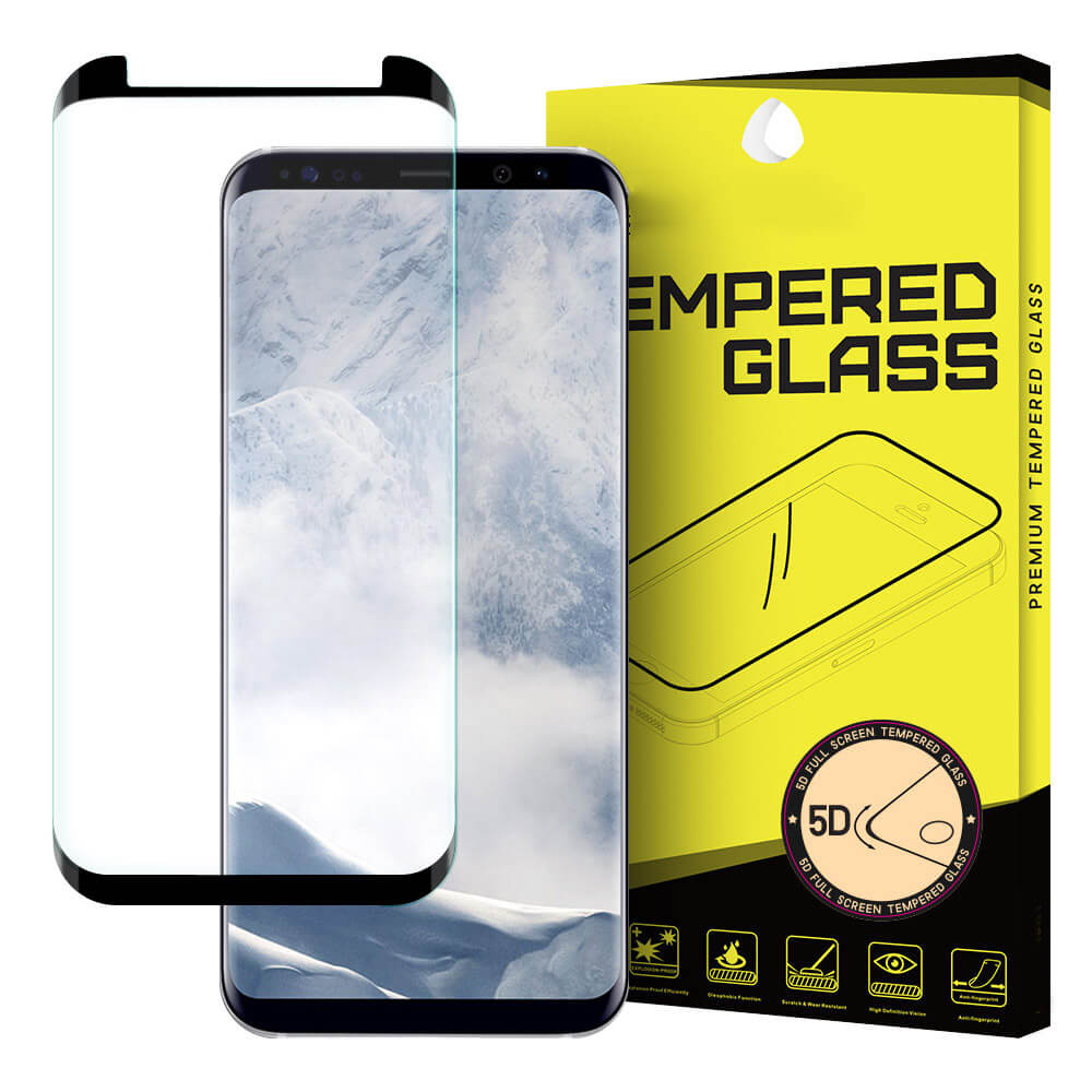 3D Tvrdené sklo Samsung Galaxy S8 Plus čierne akciós termékkép 1