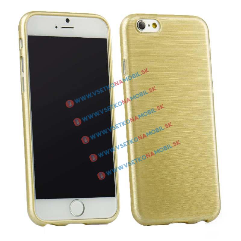 Silikónový obal iPhone 6 Plus / 6S Plus zlatý BRUSH