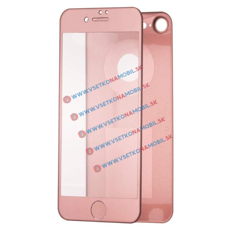 3D ALU Temperované sklo (PREDNÉ + ZADNÉ) Apple iPhone 7 ružové termék 2. képe