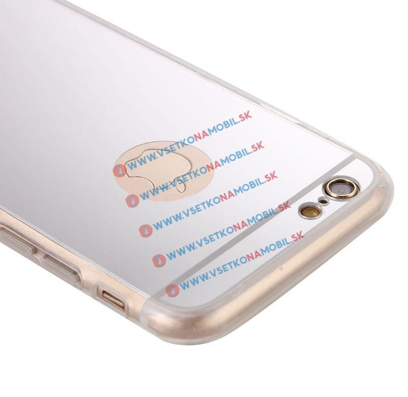 Zrkadlový silikónový obal iPhone 6 / 6S strieborný termék 2. képe