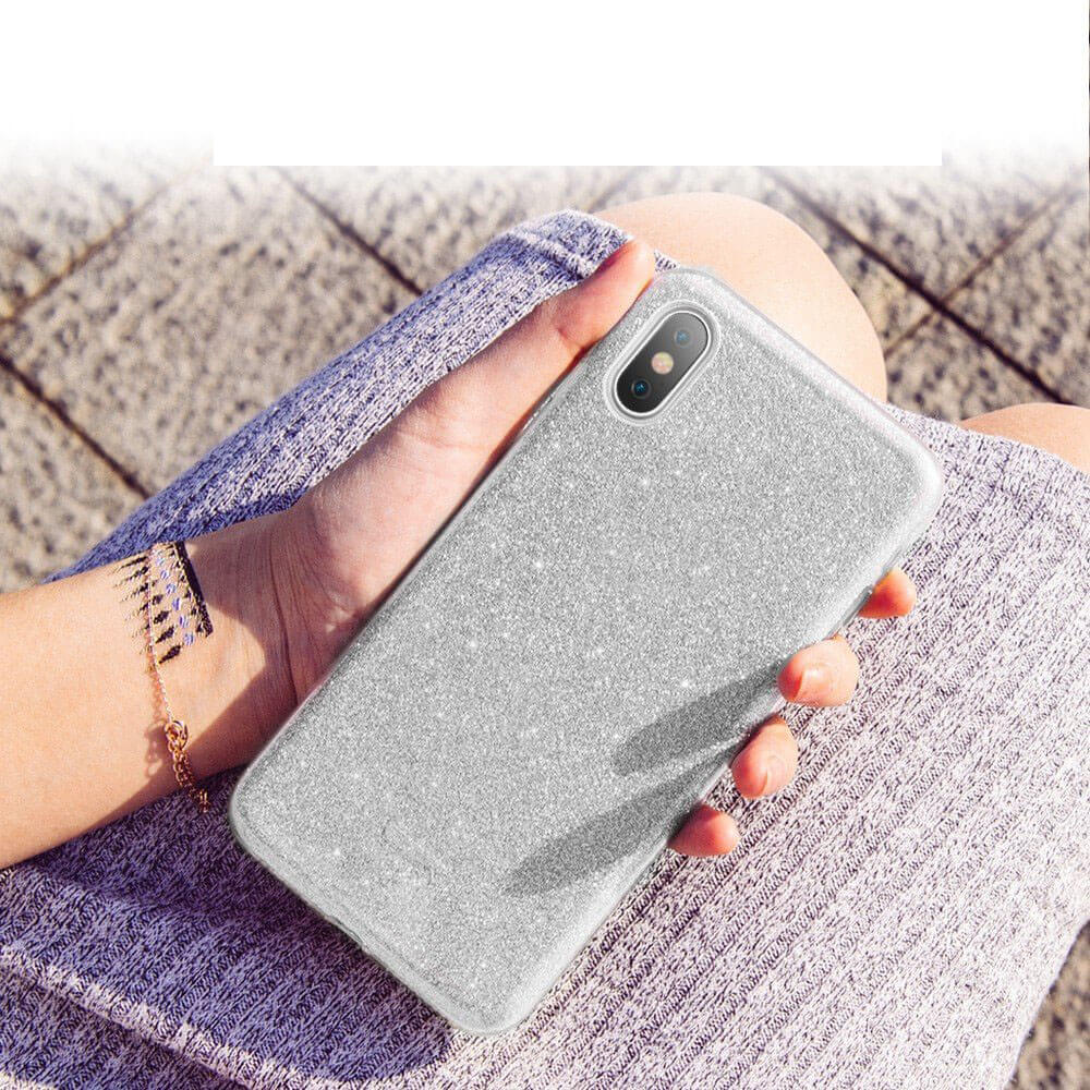 SHINING Védőburkolat Apple iPhone XS Max ezüst termék 2. képe