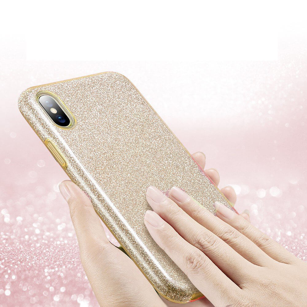 SHINING Védőtok Apple iPhone XS Max arany termék 2. képe