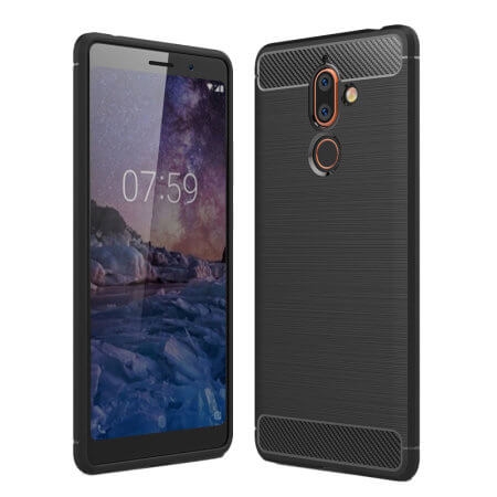 FLEXI TPU Ochranný obal Nokia 7.1 Plus čierny termék 2. képe