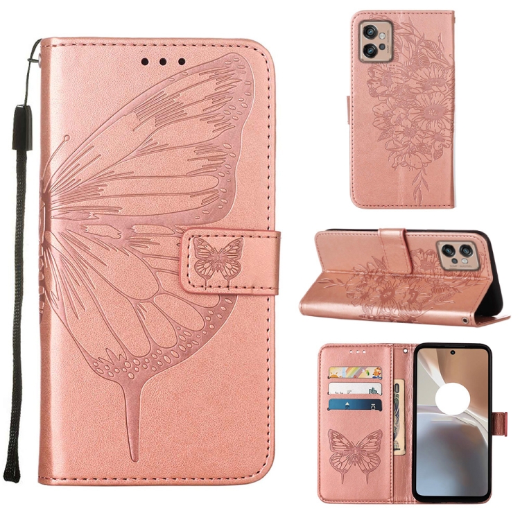 ART BUTTERFLY Pénztárca borító Motorola Moto G32 rózsaszín termék 2. képe