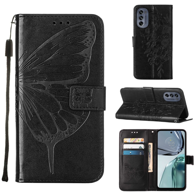 ART BUTTERFLY Pénztárcavédő Motorola Moto G62 5G fekete termék 2. képe