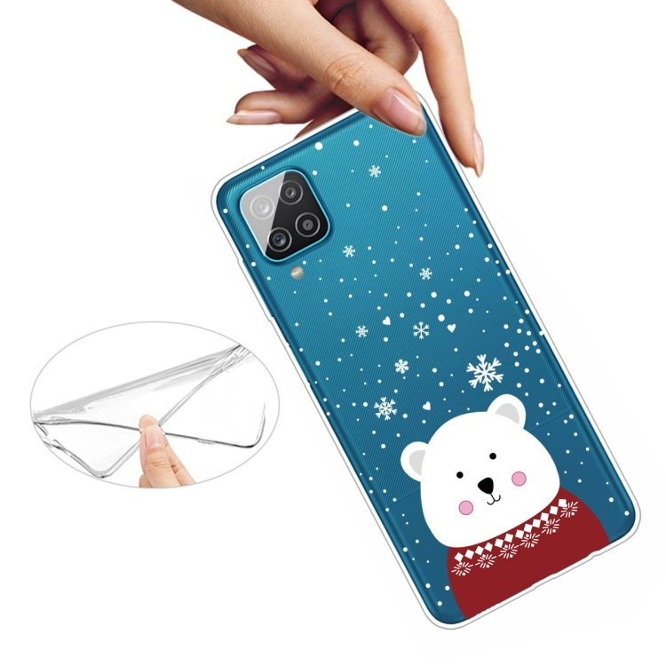 ART CHRISTMAS Szilikon huzat Samsung Galaxy A12 / M12 BEAR termék 2. képe