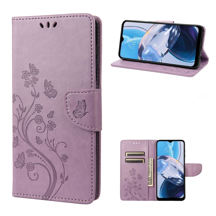 ART FLORA L Pénztárcavédő Motorola Moto E22 / E22i lila termék 2. képe