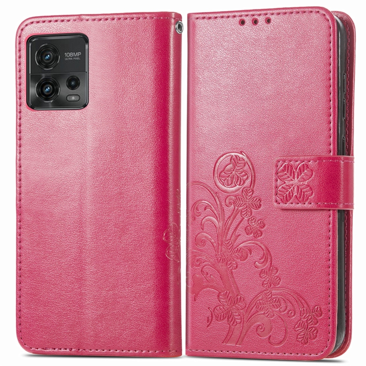 ART FLOWERS Pénztárcavédő Motorola Moto G72 sötét rózsaszín akciós termékkép 1
