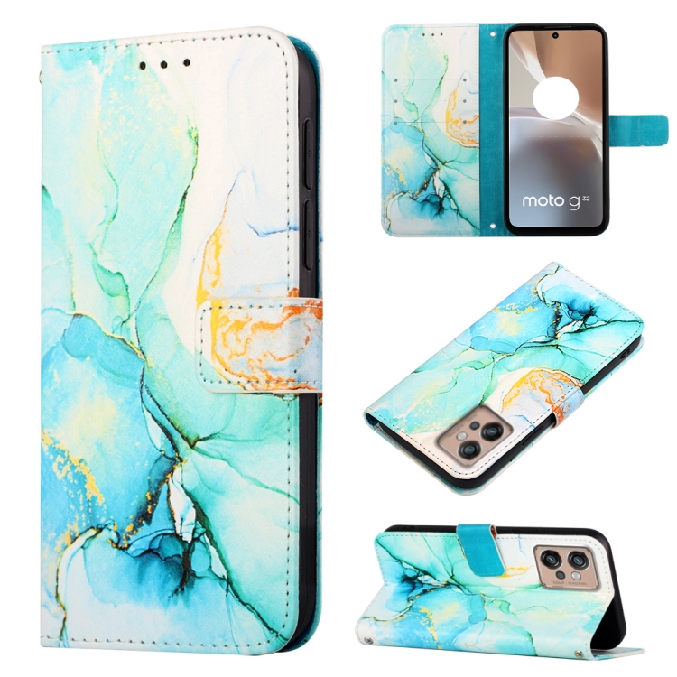 ART MARBLE Pénztárca borító Motorola Moto G32 GREEN termék 2. képe