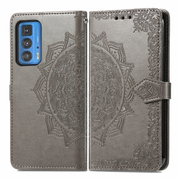 ART Pénztárca borító 20 Motorola Edge Pro ORNAMENT szürke akciós termékkép 1