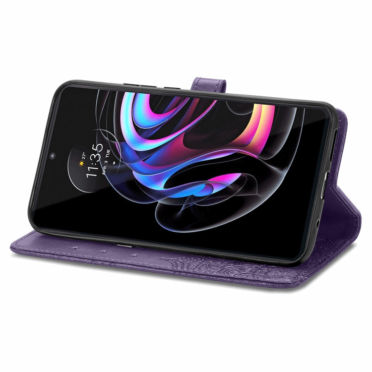 ART Pénztárca borító Motorola edge 20 Pro ORNAMENT Violet termék 2. képe