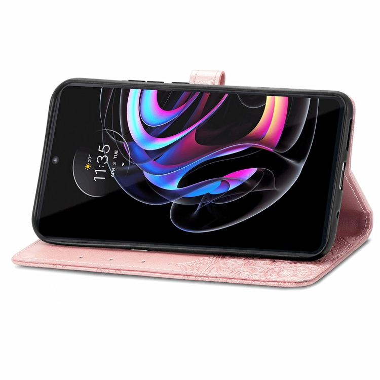ART Pénztárca borító Motorola Edge 20 Pro ORNAMENT rózsaszín termék 2. képe
