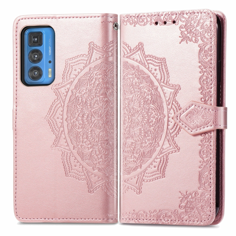 ART Pénztárca borító Motorola Edge 20 Pro ORNAMENT rózsaszín akciós termékkép 1