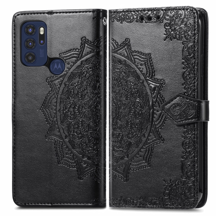 ART Pénztárca borító Motorola Moto G60s ORNAMENT fekete akciós termékkép 1