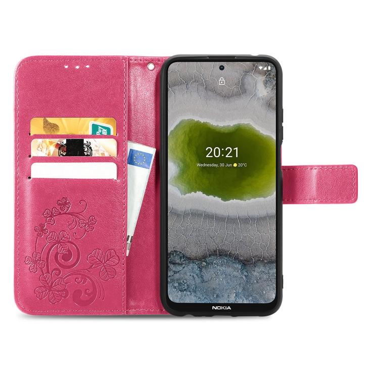ART pénztárcavédő Nokia X10 / X20 FLOWERS sötét rózsaszín termék 2. képe