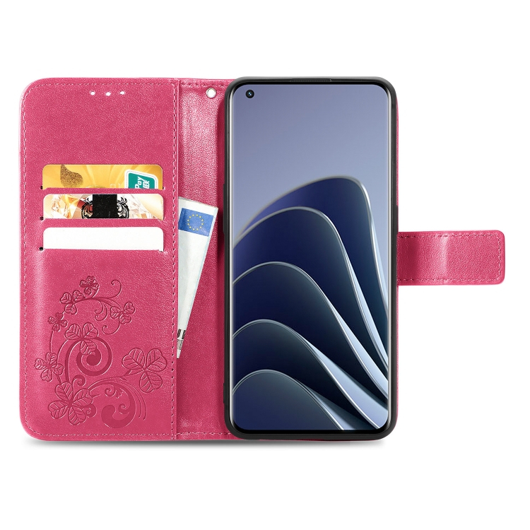 ART Wallet tok OnePlus 10 Pro 5G FLOWERS sötét rózsaszín termék 2. képe