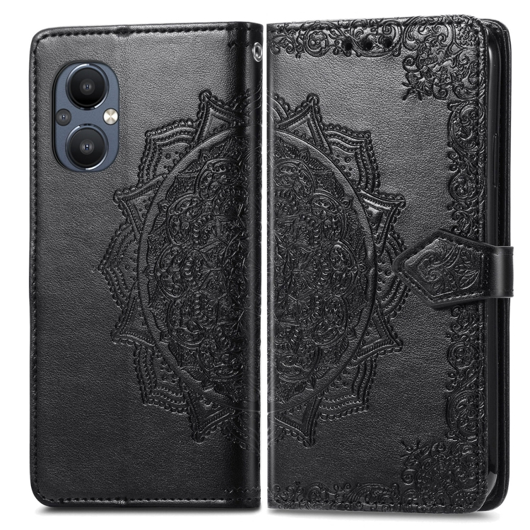 ART Pénztárca huzat OnePlus Nord N20 5G ORNAMENT fekete akciós termékkép 1
