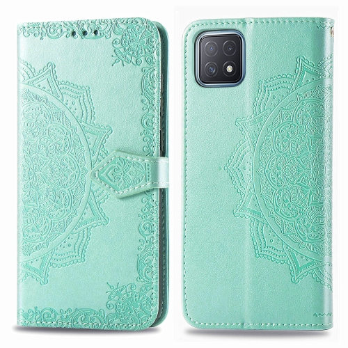 ART Pénztárca huzat OPPO A52 ORNAMENT zöld akciós termékkép 1