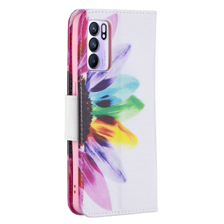 ART pénztárca borító Oppo Reno6 5G SUN FLOWER termék 2. képe