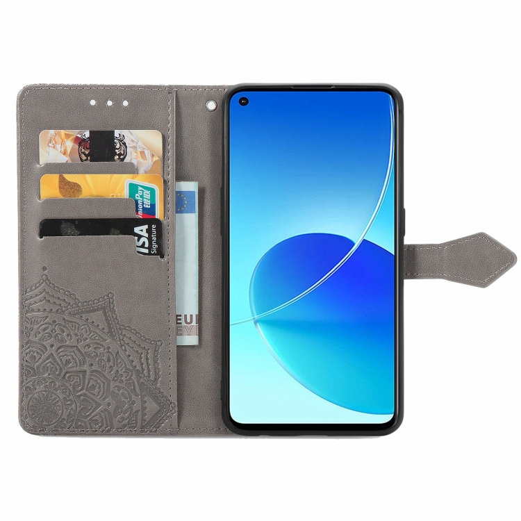 ART Pénztárcahuzat Oppo Reno6 Z ORNAMENT szürke termék 2. képe