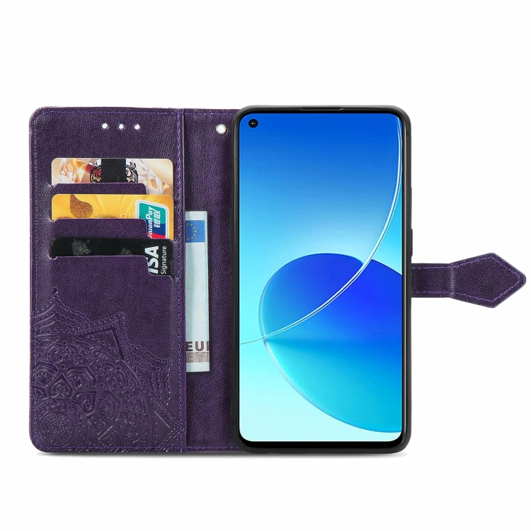 ART Pénztárca huzat Oppo Reno6 Z ORNAMENT lila termék 2. képe