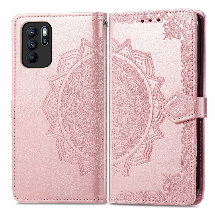 ART Pénztárca borító Oppo Reno6 OF ORNAMENT rózsaszín akciós termékkép 1