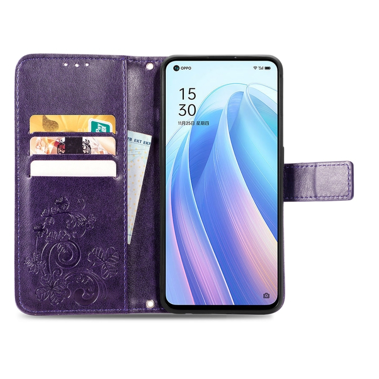 ART pénztárcavédő Oppo Reno7 5G FLOWERS lila termék 2. képe