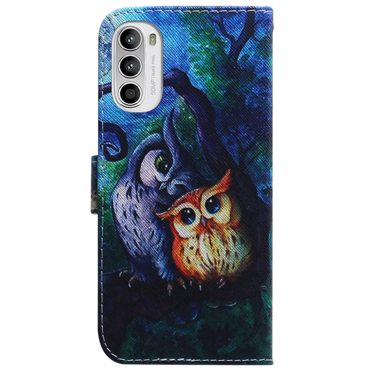 ART pénztárca borító Motorola Moto G52 OWL készülékhez termék 2. képe